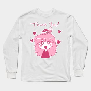 Thank You - Pink Turtle Girl Long Sleeve T-Shirt